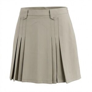 French Toast Girls Khaki Pleated School Uniform Skirt Size 16 Adjustable Waist